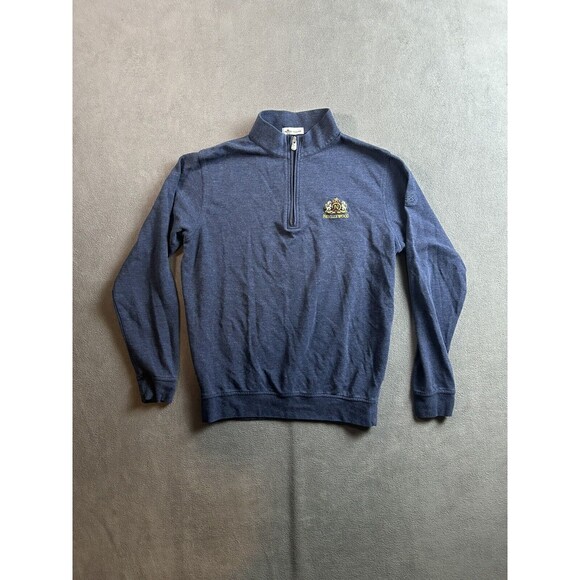 Peter Millar Pullover Men Large 1/4 Zip Long Sleeve Golf Nevillewood Pullover - Picture 1 of 6